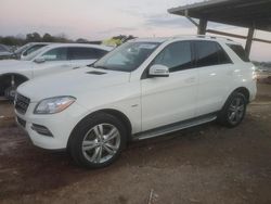 Salvage cars for sale from Copart Tanner, AL: 2012 Mercedes-Benz ML 350 4matic