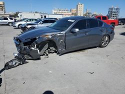 Salvage cars for sale at New Orleans, LA auction: 2018 Infiniti Q50 Luxe