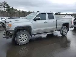 Salvage trucks for sale at Windham, ME auction: 2015 GMC Sierra K2500 SLE