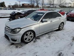 Salvage cars for sale at New Britain, CT auction: 2012 Mercedes-Benz C 300 4matic