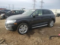 Salvage cars for sale at Elgin, IL auction: 2018 Audi Q5 Premium Plus