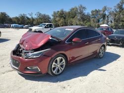 Carros salvage a la venta en subasta: 2016 Chevrolet Cruze Premier