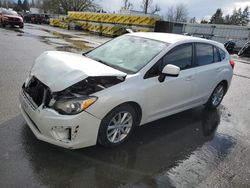 Salvage cars for sale at Woodburn, OR auction: 2013 Subaru Impreza Premium