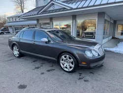 Salvage cars for sale at North Billerica, MA auction: 2008 Bentley Continental Flying Spur