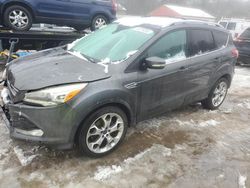 Salvage cars for sale at Mendon, MA auction: 2016 Ford Escape Titanium