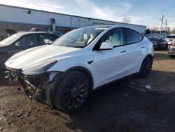 Salvage cars for sale at New Britain, CT auction: 2022 Tesla Model Y