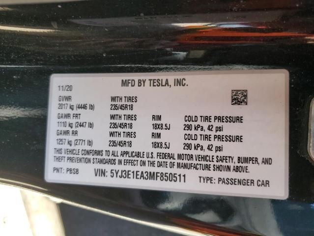 2021 Tesla Model 3