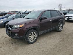 Salvage cars for sale at Kansas City, KS auction: 2011 KIA Sorento EX