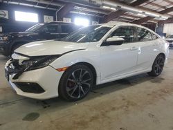 Salvage cars for sale at East Granby, CT auction: 2021 Honda Civic Sport