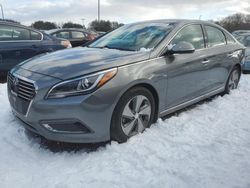 Hyundai salvage cars for sale: 2017 Hyundai Sonata Hybrid