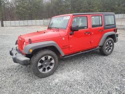 Jeep salvage cars for sale: 2017 Jeep Wrangler Unlimited Sport