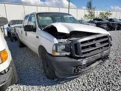 Salvage trucks for sale at Apopka, FL auction: 2004 Ford F350 SRW Super Duty