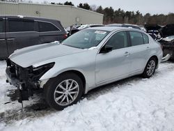 Salvage cars for sale at Exeter, RI auction: 2009 Infiniti G37