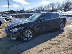 Salvage cars for sale at Marlboro, NY auction: 2018 Infiniti Q50 Luxe