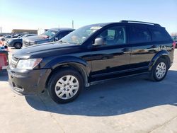 Salvage cars for sale at Grand Prairie, TX auction: 2015 Dodge Journey SE