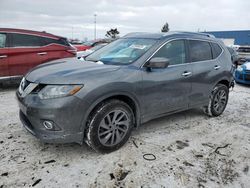 Salvage cars for sale at Woodhaven, MI auction: 2016 Nissan Rogue S