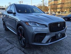 Salvage cars for sale at North Billerica, MA auction: 2021 Jaguar F-PACE SVR