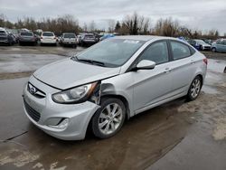 Salvage cars for sale at Woodburn, OR auction: 2013 Hyundai Accent GLS