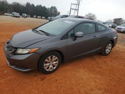 Salvage cars for sale at China Grove, NC auction: 2012 Honda Civic LX