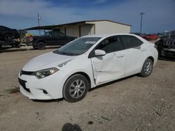 Salvage cars for sale at Temple, TX auction: 2016 Toyota Corolla L