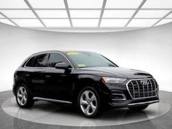 Salvage cars for sale at North Billerica, MA auction: 2021 Audi Q5 Premium Plus