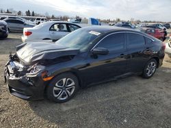 Honda salvage cars for sale: 2017 Honda Civic LX