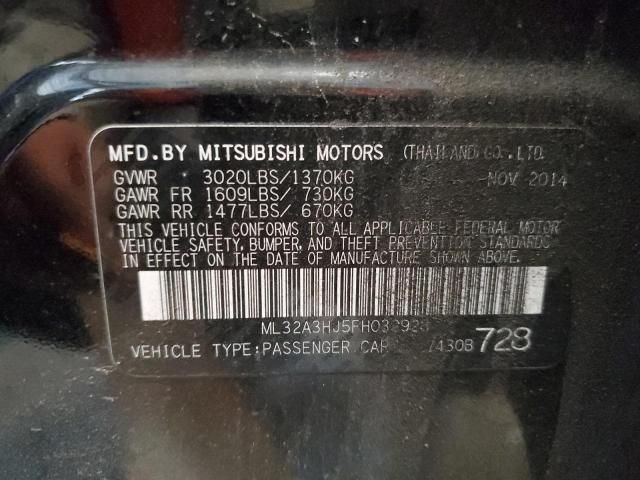 2015 Mitsubishi Mirage DE