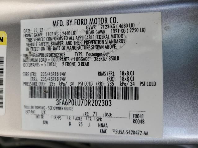 2013 Ford Fusion SE Hybrid