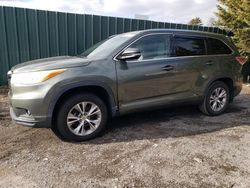 Toyota Highlander salvage cars for sale: 2014 Toyota Highlander XLE