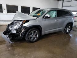 Salvage cars for sale at Blaine, MN auction: 2019 Toyota Highlander Limited