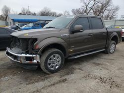 Salvage trucks for sale at Wichita, KS auction: 2015 Ford F150 Supercrew