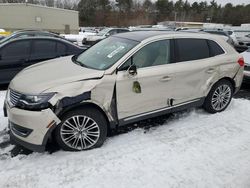 Salvage cars for sale at Exeter, RI auction: 2017 Lincoln MKX Reserve