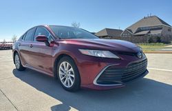 Salvage cars for sale at Houston, TX auction: 2022 Toyota Camry LE