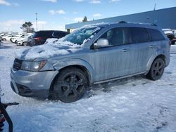 Salvage cars for sale at Woodhaven, MI auction: 2018 Dodge Journey Crossroad