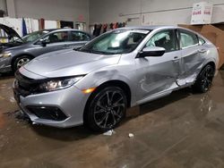 Salvage cars for sale from Copart Elgin, IL: 2019 Honda Civic Sport