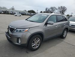 Salvage cars for sale at Sacramento, CA auction: 2014 KIA Sorento LX