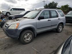 Salvage cars for sale from Copart San Martin, CA: 2003 Honda CR-V LX