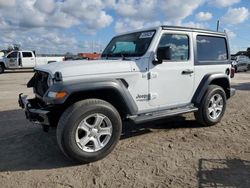 Salvage cars for sale at Homestead, FL auction: 2019 Jeep Wrangler Sport