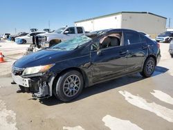 Salvage cars for sale at Haslet, TX auction: 2012 Honda Civic LX