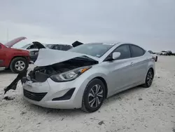 Salvage cars for sale at Temple, TX auction: 2016 Hyundai Elantra SE