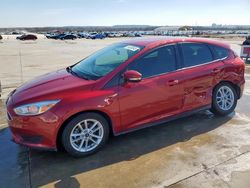 Salvage cars for sale at Grand Prairie, TX auction: 2016 Ford Focus SE