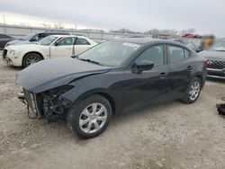 Salvage cars for sale at Kansas City, KS auction: 2016 Mazda 3 Sport