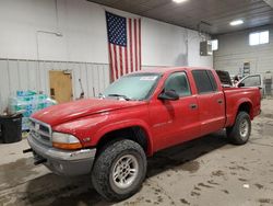 Dodge Dakota salvage cars for sale: 2000 Dodge Dakota Quattro