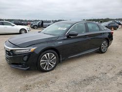 Salvage cars for sale at Houston, TX auction: 2021 Honda Accord Hybrid EXL