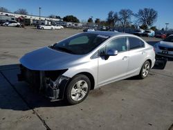 Salvage cars for sale at Sacramento, CA auction: 2013 Honda Civic LX