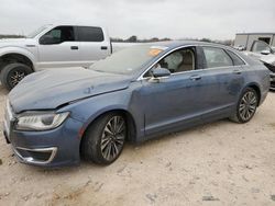 Salvage cars for sale from Copart San Antonio, TX: 2018 Lincoln MKZ Reserve