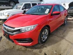 Salvage cars for sale from Copart Pekin, IL: 2016 Honda Civic LX