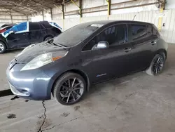 Salvage cars for sale at Phoenix, AZ auction: 2013 Nissan Leaf S