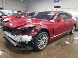 Salvage cars for sale at Elgin, IL auction: 2015 Lexus LS 460L