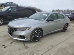 Salvage cars for sale at Windsor, NJ auction: 2022 Honda Accord Hybrid Sport